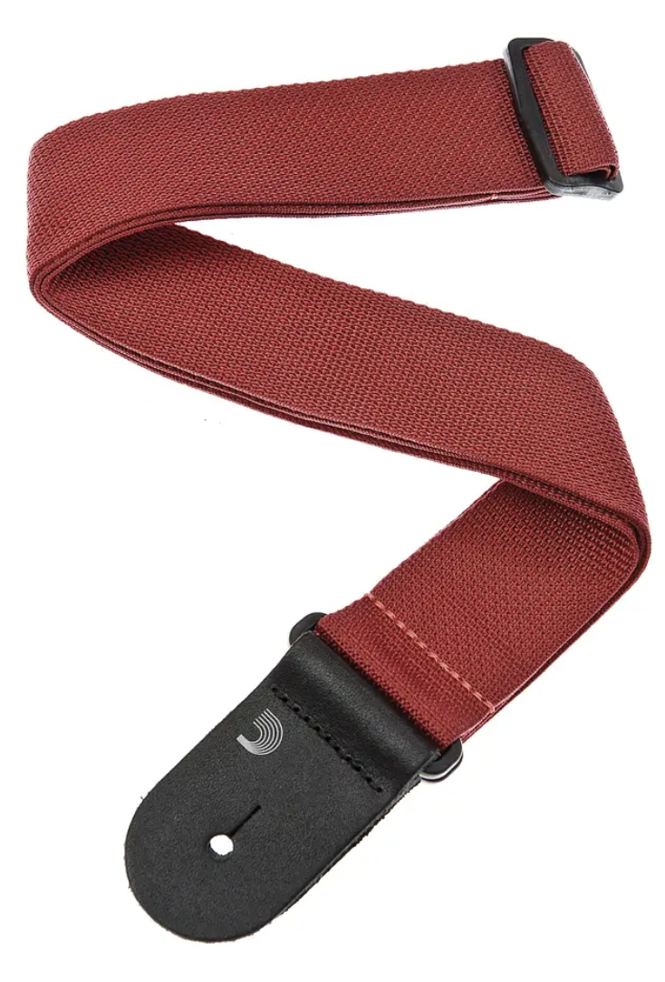 CORREA D"ADDARIO POLIPROPILENO DE 50 MM ROJA PARA GUITARRA