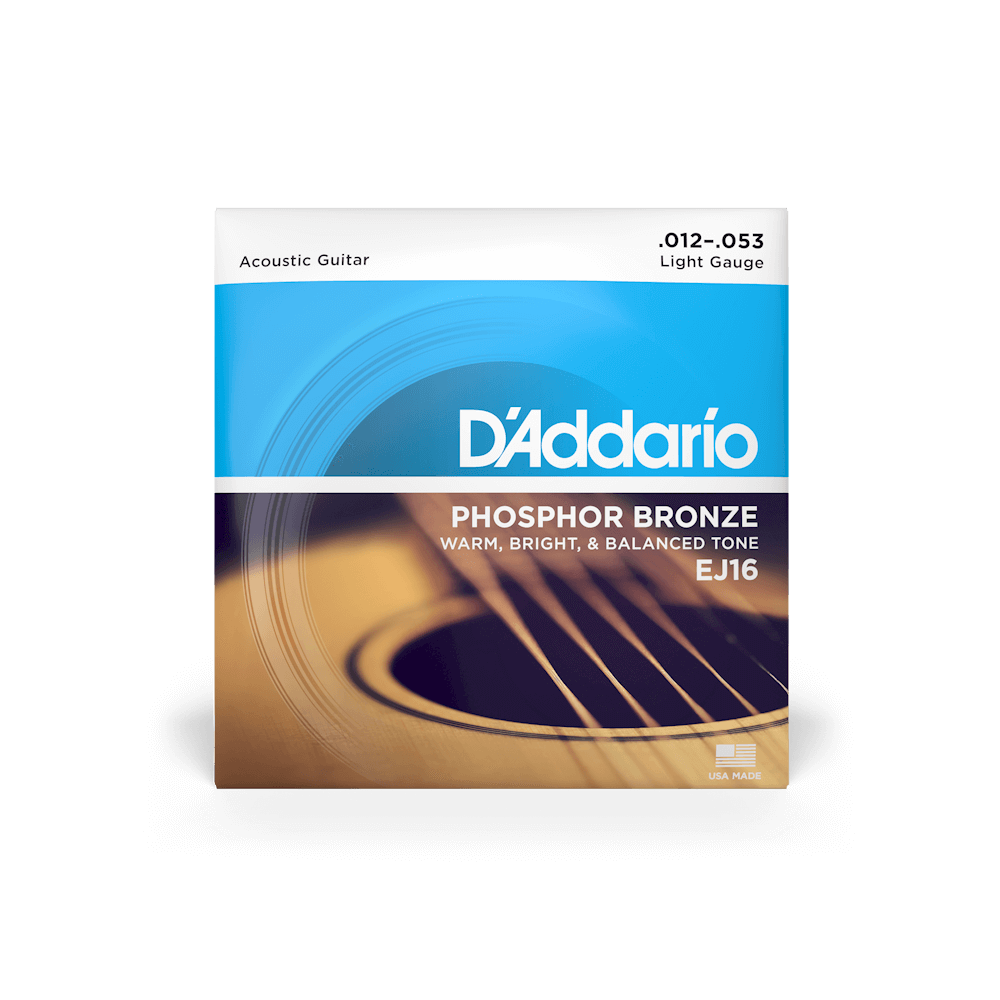 CUERDAS D"ADDARIO EJ16 BRONCE PARA GUITARRA ACÚSTICA