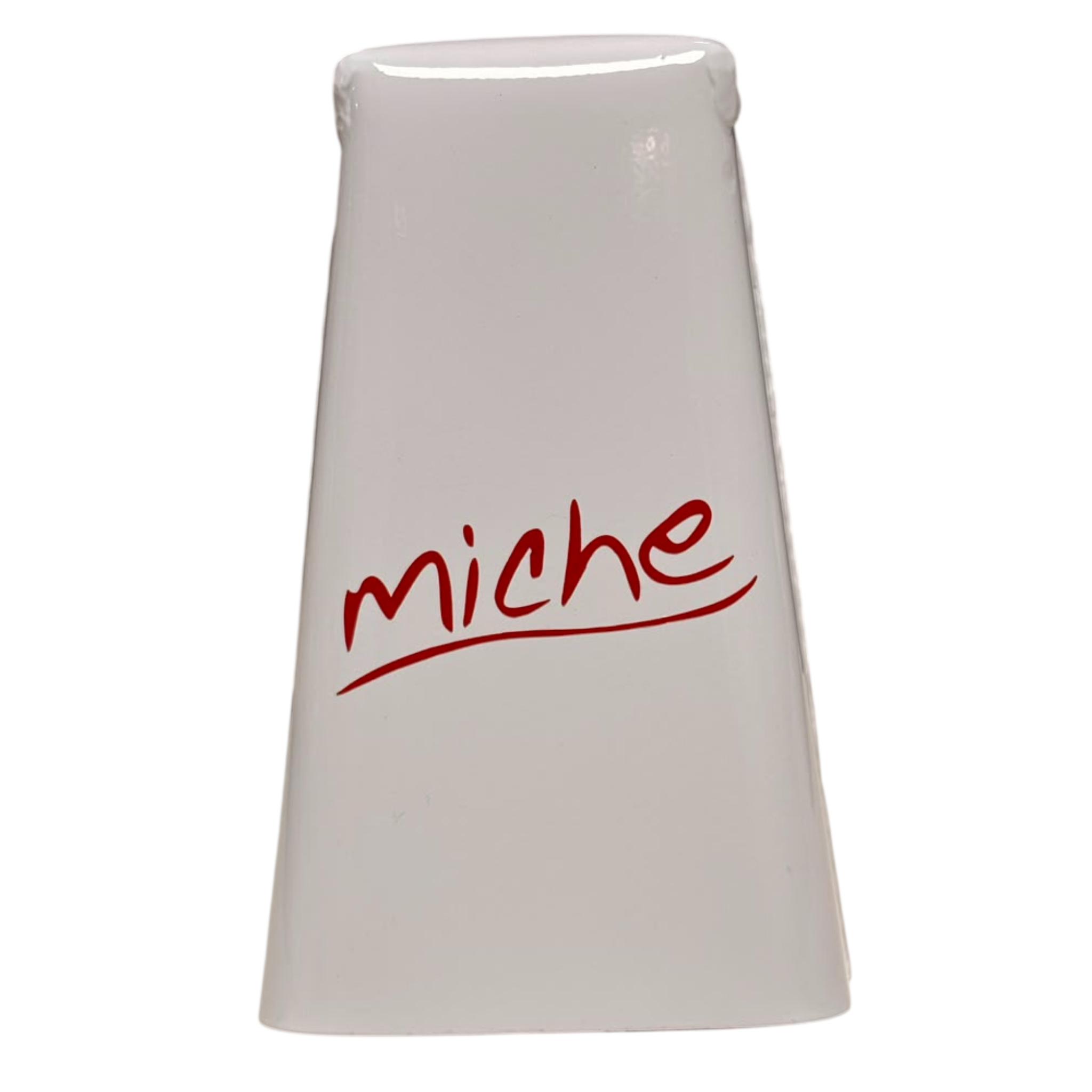 CAMPANA MICHE MEDIANA SALSERA BLANCA CON GOLPEADOR