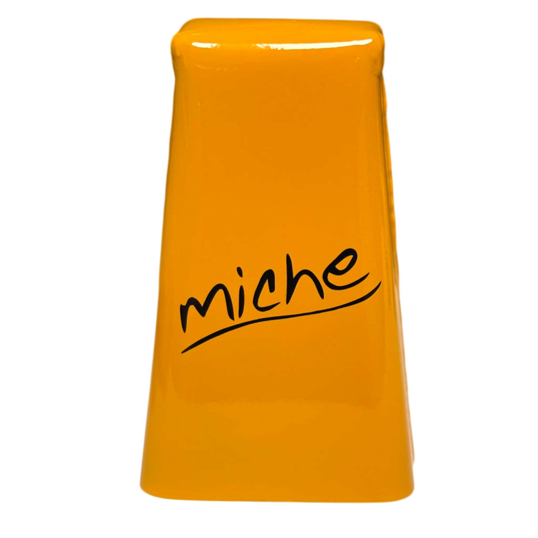 CAMPANA MICHE MEDIANA AMARILLO CON GOLPEADOR