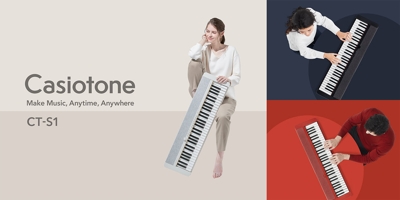 TECLADO CASIOTONE CT-S1 COLOR BLANCO INCLUYE ADAPTADOR