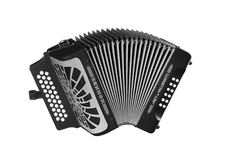 ACORDEÓN HOHNER REY VALLENATO ADG NEGRO A4902S