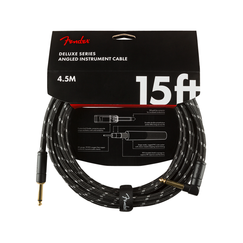 CABLE LINEA FENDER DELUXE 4.5MT ANG GUIT NEG