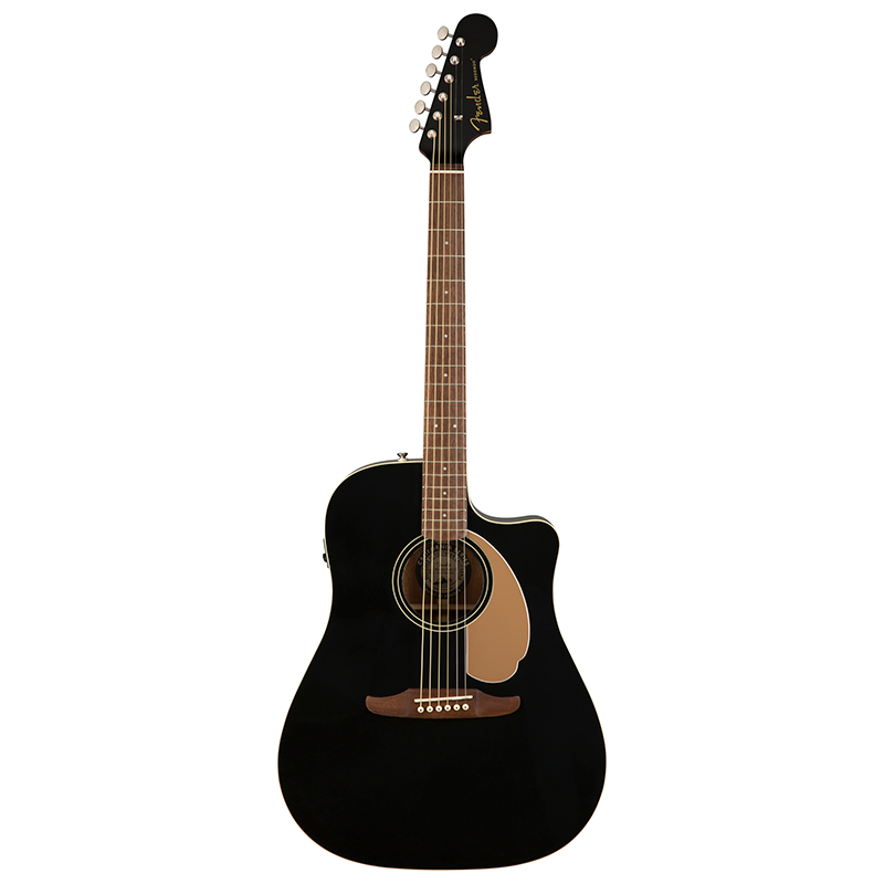 GUITARRA ELECTROACUSTICA FENDER REDONDO PLAYER NEGRA MOD970713506