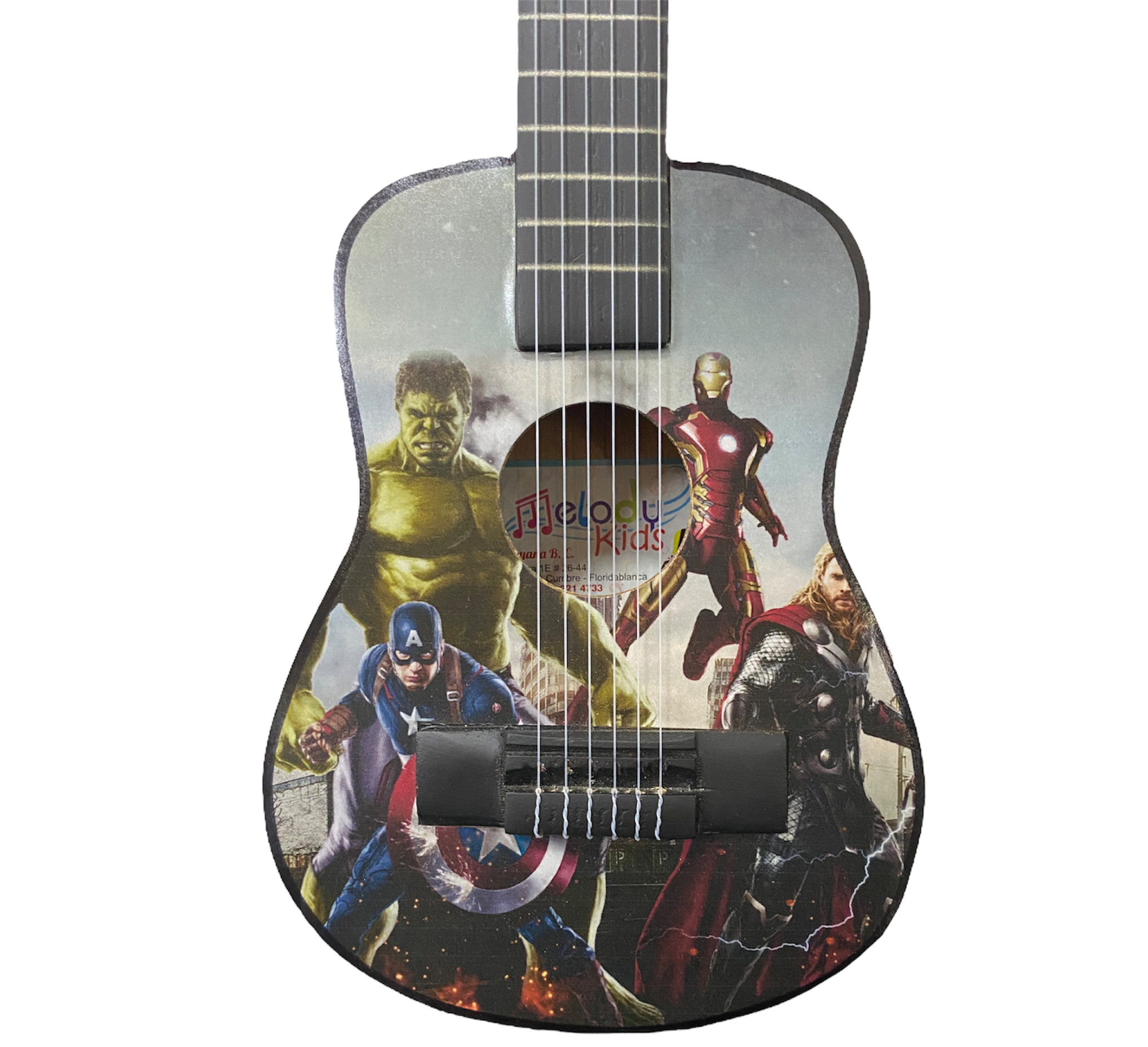 GUITARRA ACUSTICA MICHE PARA NIÑO 22" AVENGERS