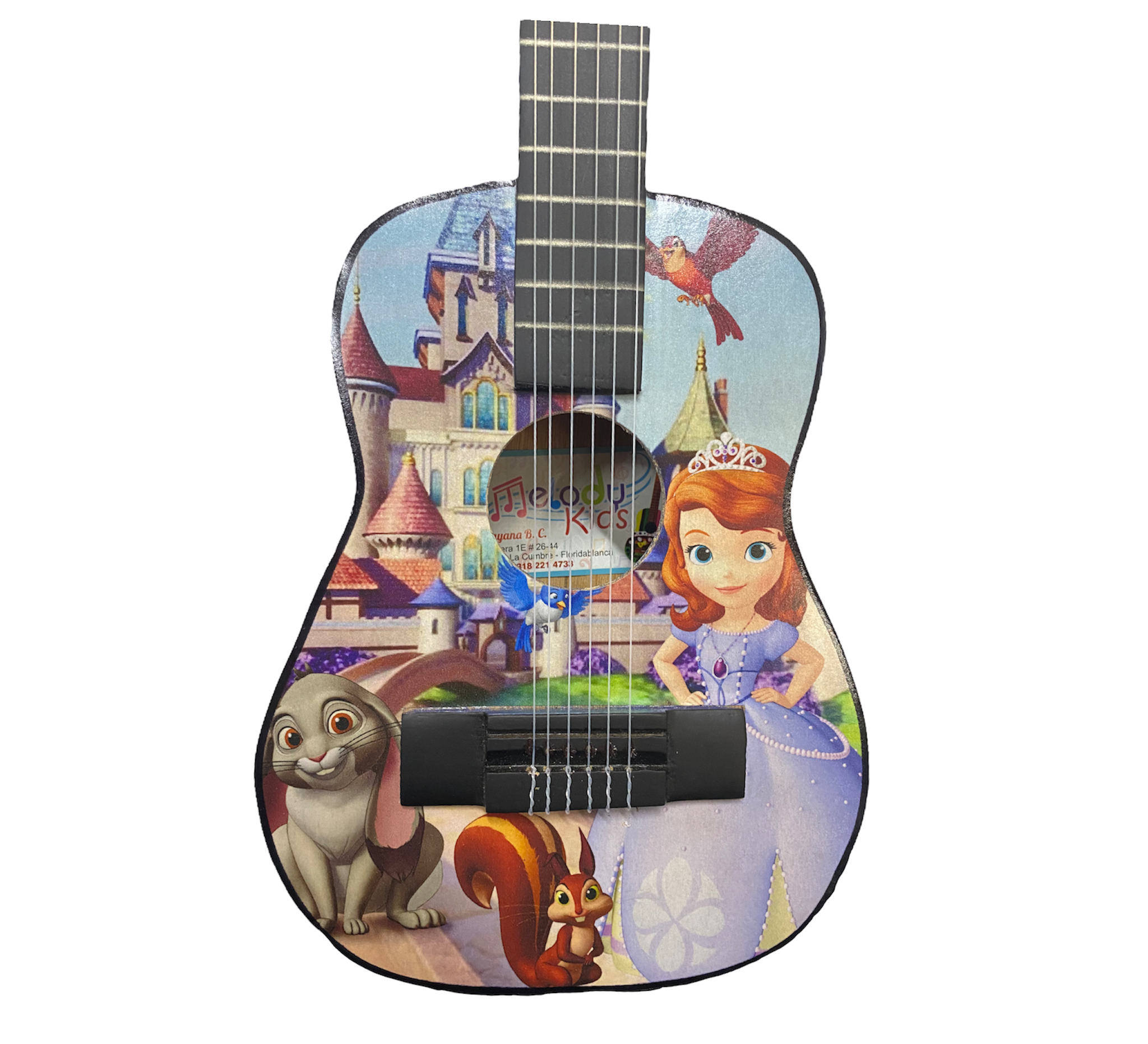 GUITARRA ACUSTICA MICHE PARA NIÑO 22" SOFIA PRINCESA