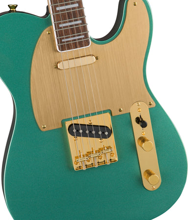 guitarra electrica fender squier  telecaster 40 aniversario edicion dorada