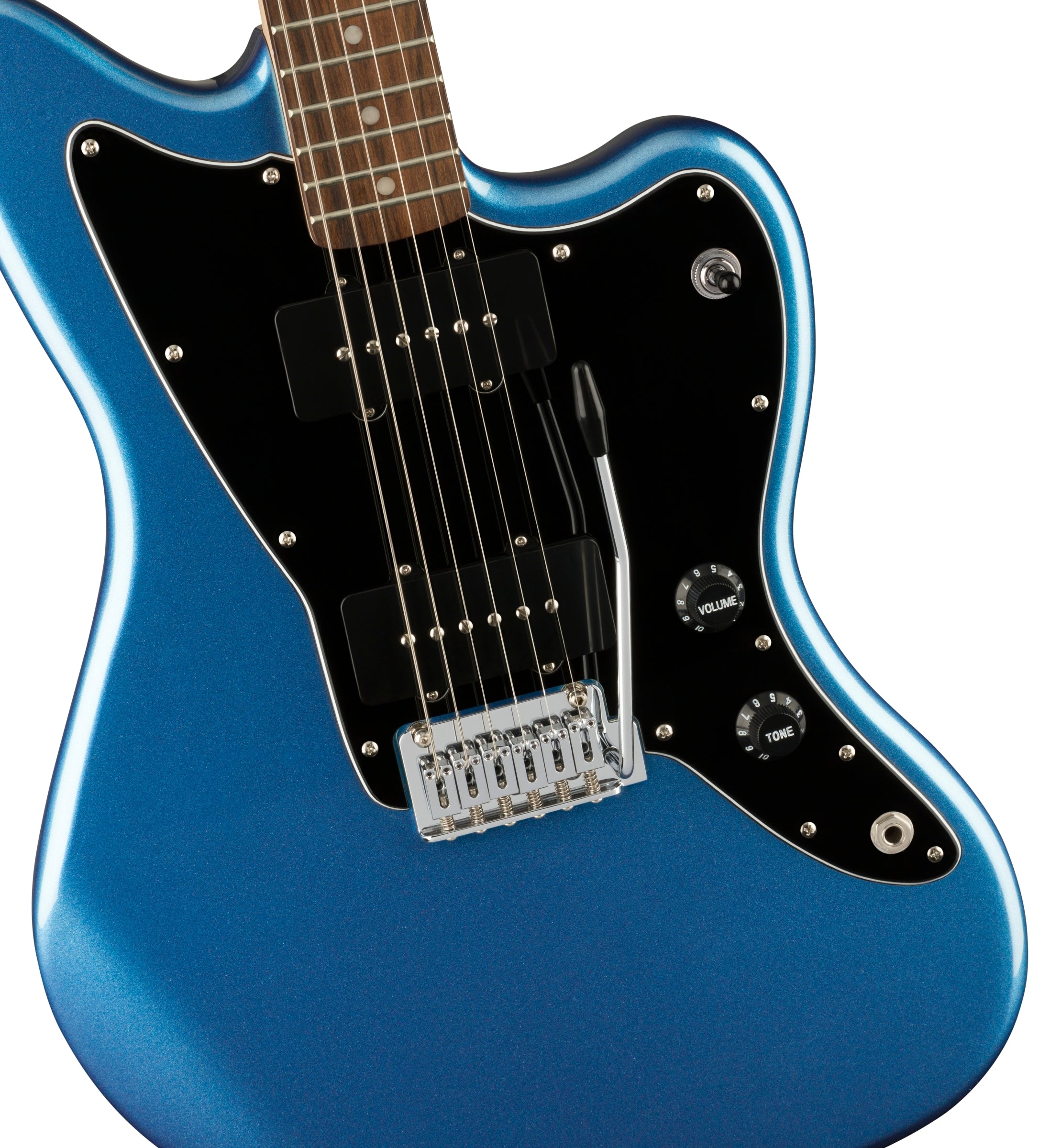 guitarra electrica marca fender de color azul, affinity jazzmaster. En miche tiendas encuentra gran variedad de guitarras electricas
