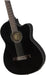 Guitarra Fender negra con fondo y aros de Palosanto. Si buscabas una guitarra para desarrollar tus habilidades, te presentamos la guitarra EQ Fender con Estuche incluido