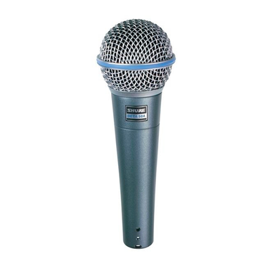 El micrófono Shure Beta 58A Alámbrico vocal ofrece medios realzados y una supresión controlada de graves para contrarrestar el efecto de proximidad. 