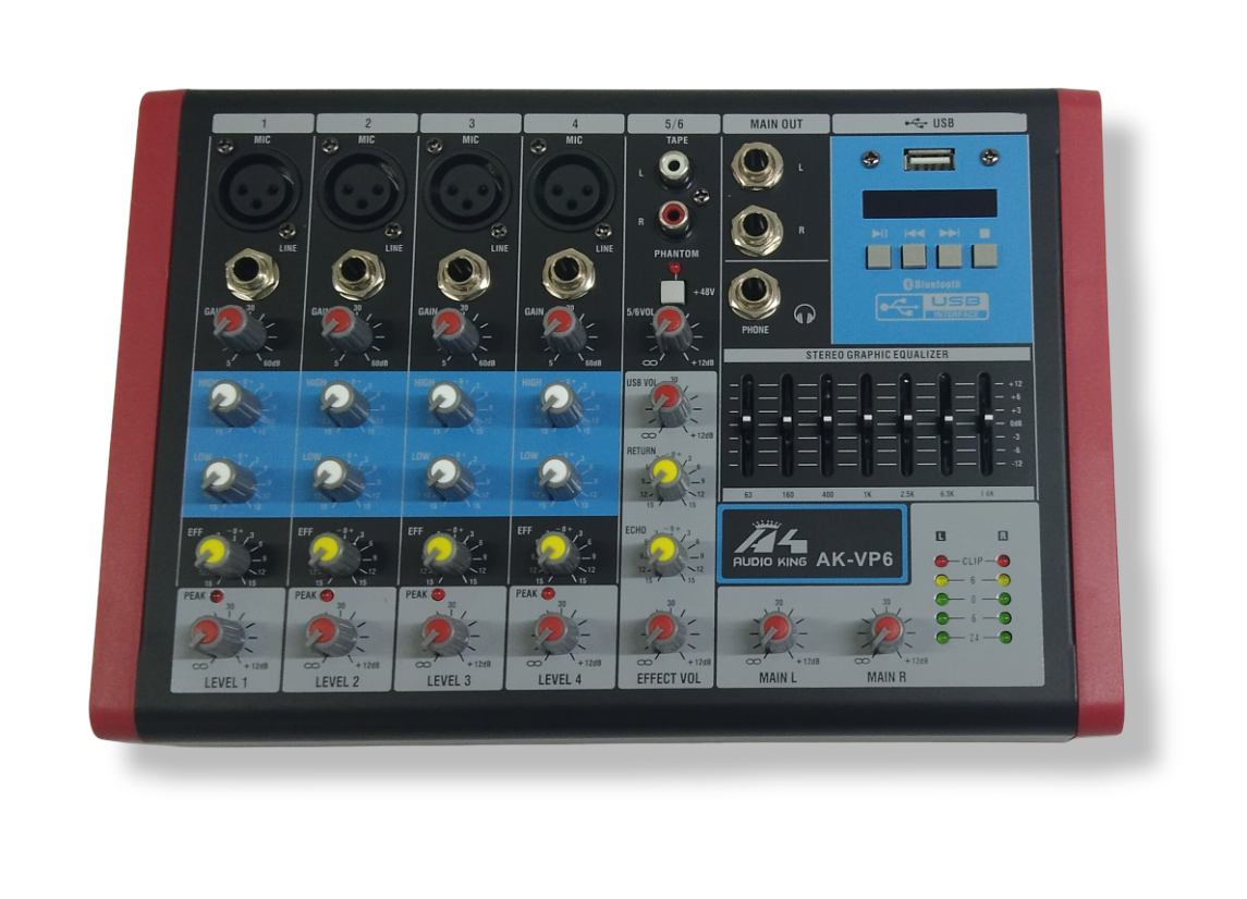 MIXER AUDIOKING AK-VP6 (6 CANALES)